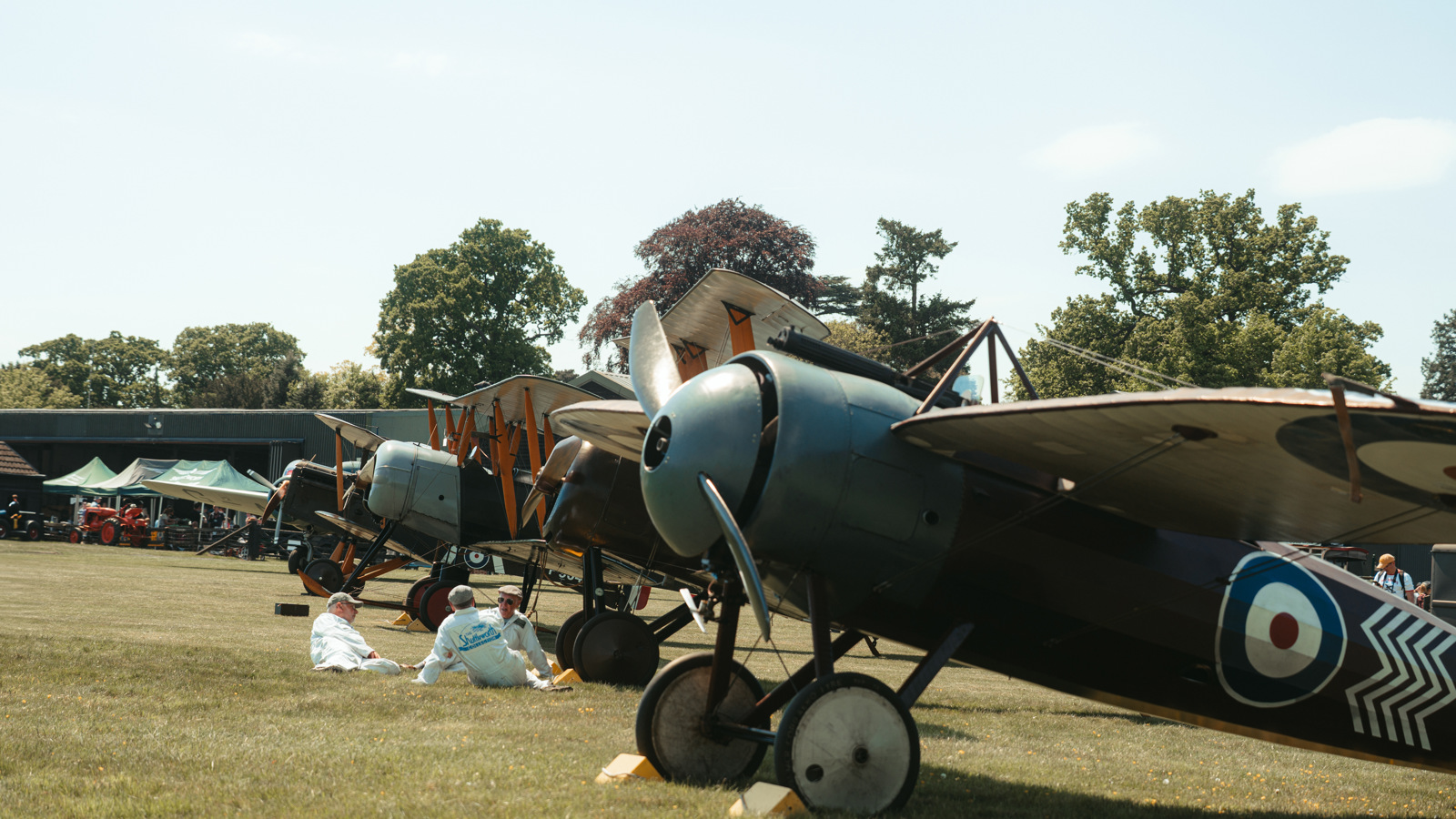Aircraft Lined Up On The Airfield At Season Premiere 2025 © The Shuttleworth Trust. Photo Mach 3 Studio