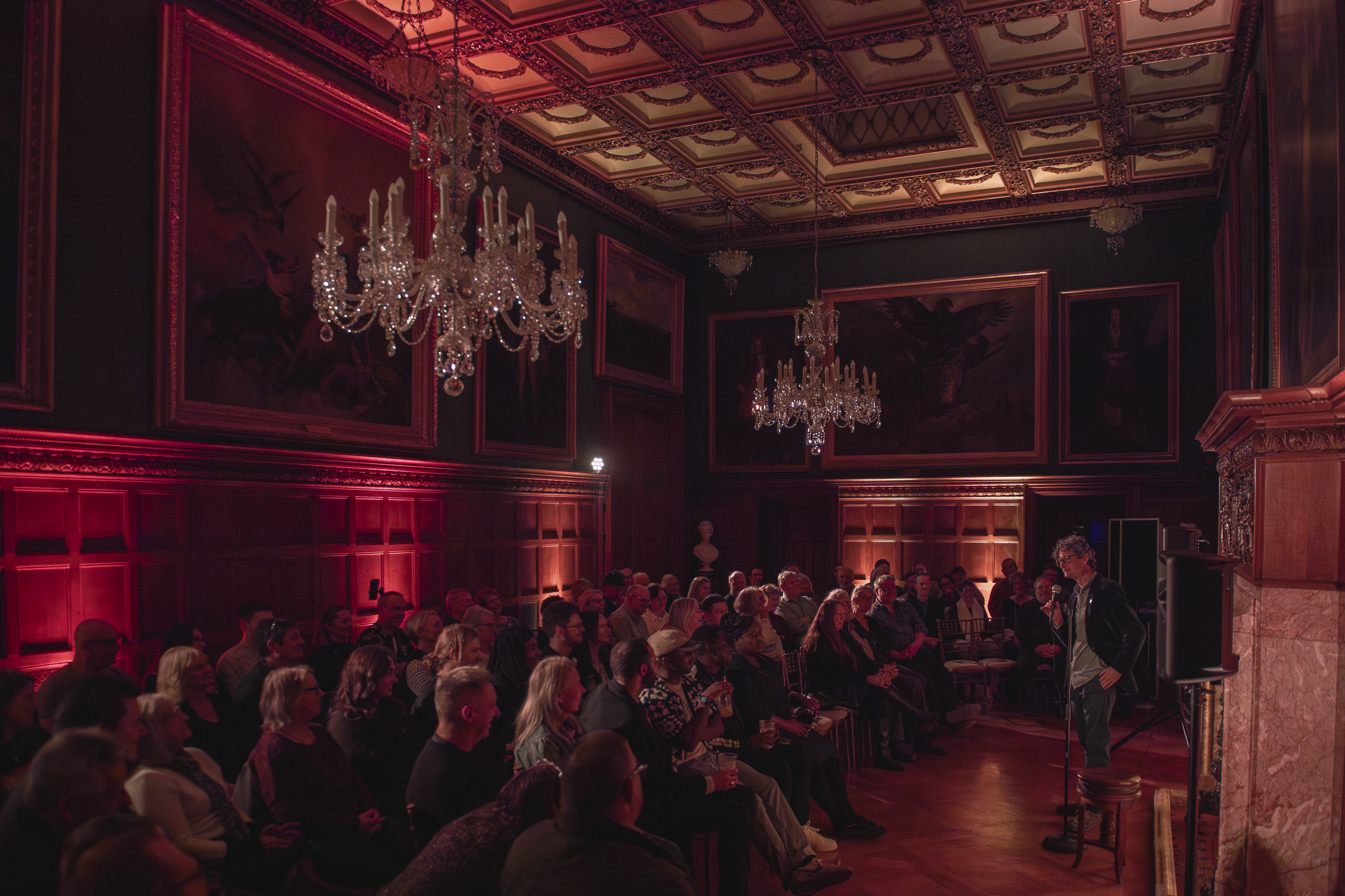 James Dowdeswell Landscape 2 Comedy Night March 2026. © The Shuttleworth Trust. Photo Phil Chaplin