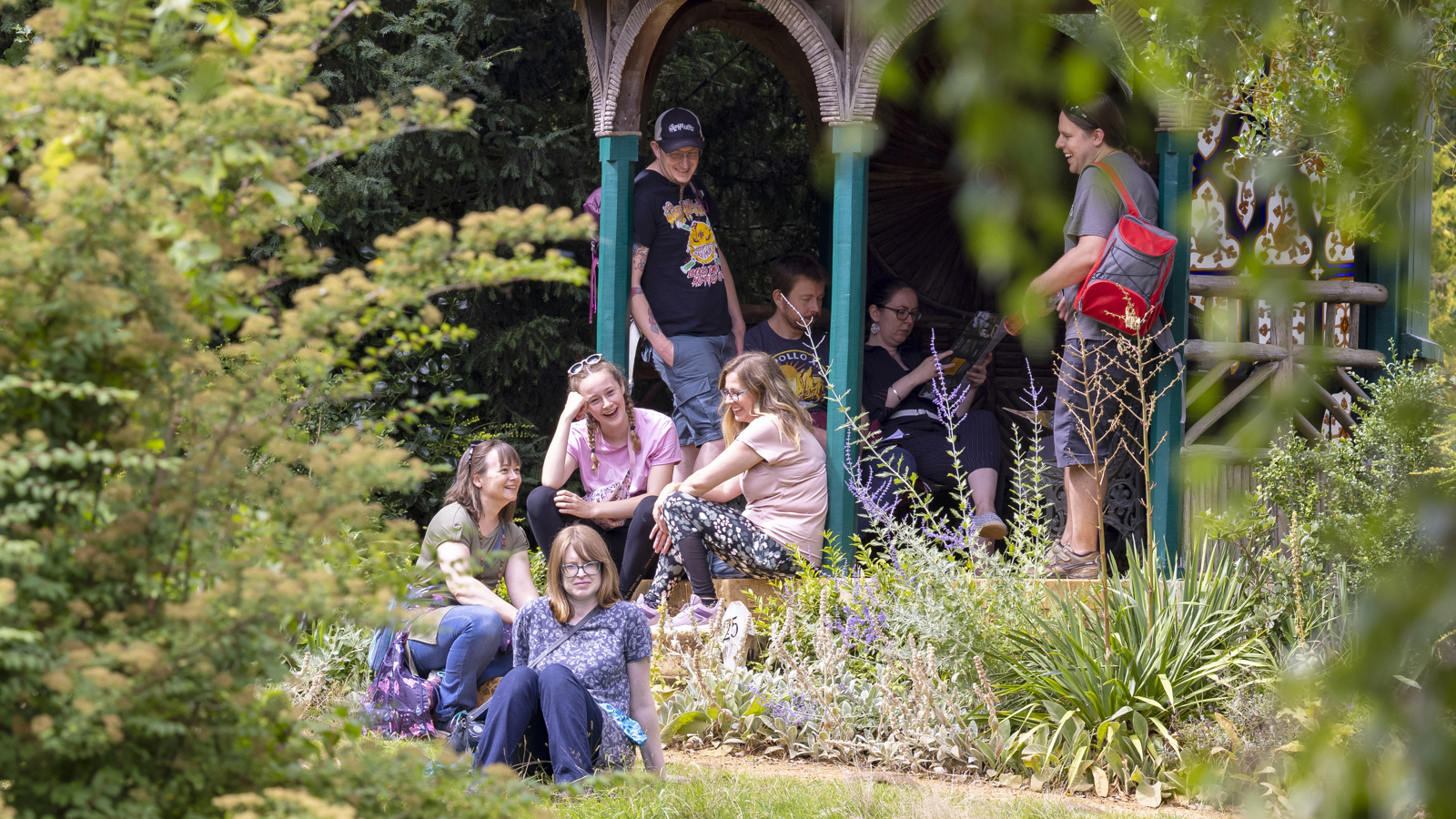 Group Visit To Swiss Garden, Portrait. © The Shuttleworth Trust. Photo Darren Harbar