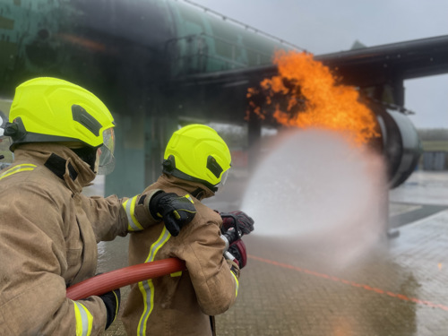 Firefighting Burning Engine © The Shuttleworth Trust