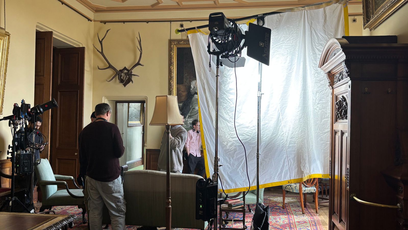 Filming In Shuttleworth House 2025. © The Shuttleworth Trust. Photo Dan Mason (5)