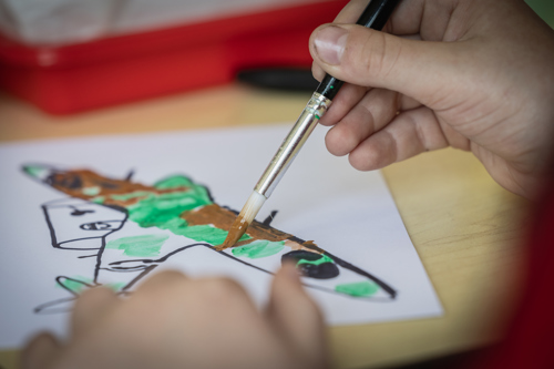 A Child Painting. Best Of British 2024 © The Shuttleworth Trust. Photo Phil Chaplin