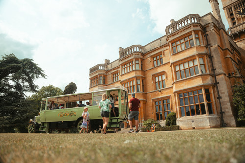 Charabus Outside Shuttleworth House. Military Air Show 2025 © The Shuttleworth Trust. Photo Mach 3 Studio