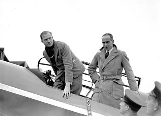 1934Winners Of The 1934 Macrobertson Air Race, Charles Scott (Left) And Tom Campbell Black
