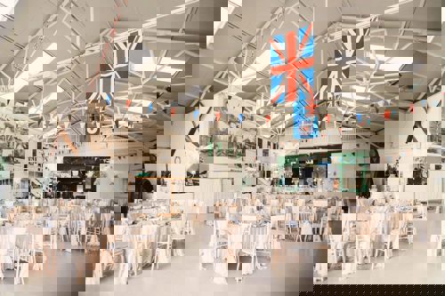 Hangar 3 Wedding. © The Shuttleworth Trust.