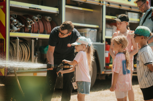 Shuttleworth Fire Service At Summer Fete Open Weekend 2025.© The Shuttleworth Trust. Photo Mach 3 Studio