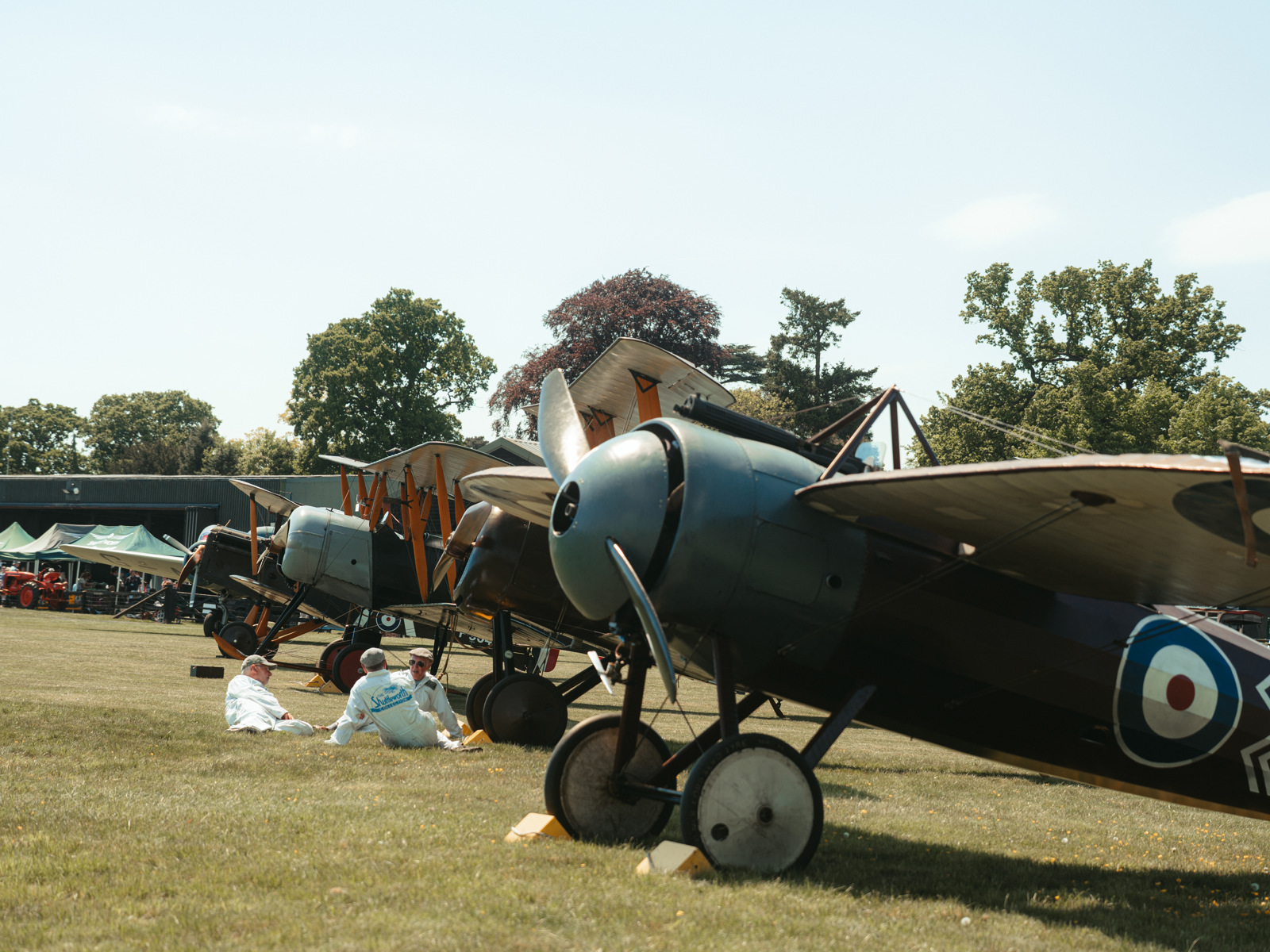 Aircraft Lined Up On The Airfield At Season Premiere 2025 © The Shuttleworth Trust. Photo Mach 3 Studio