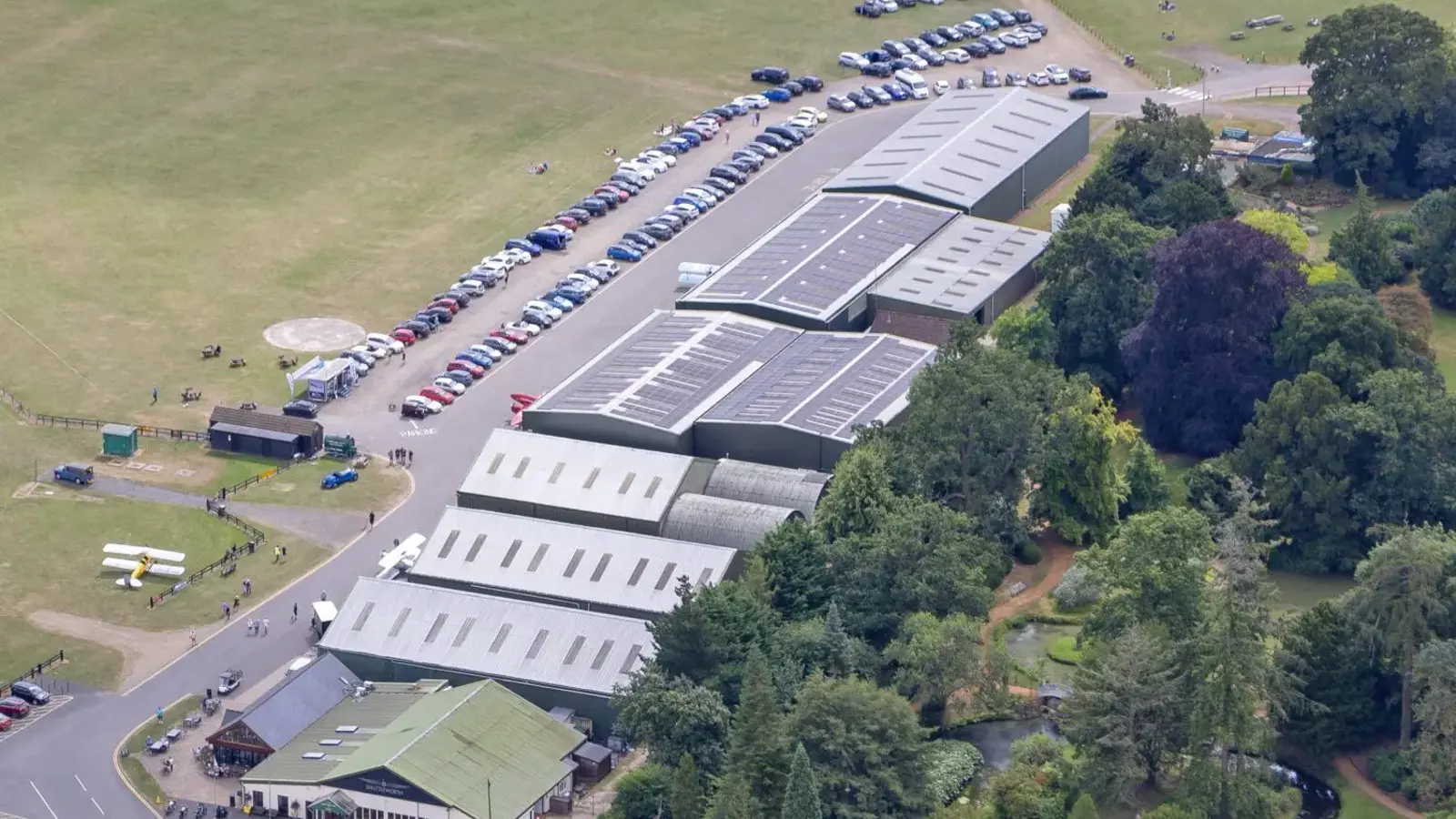 Close Up Of Solar Panels On Shuttleworth Hangars © The Shuttleworth Trust. Photo Darren Harbar.Jpg
