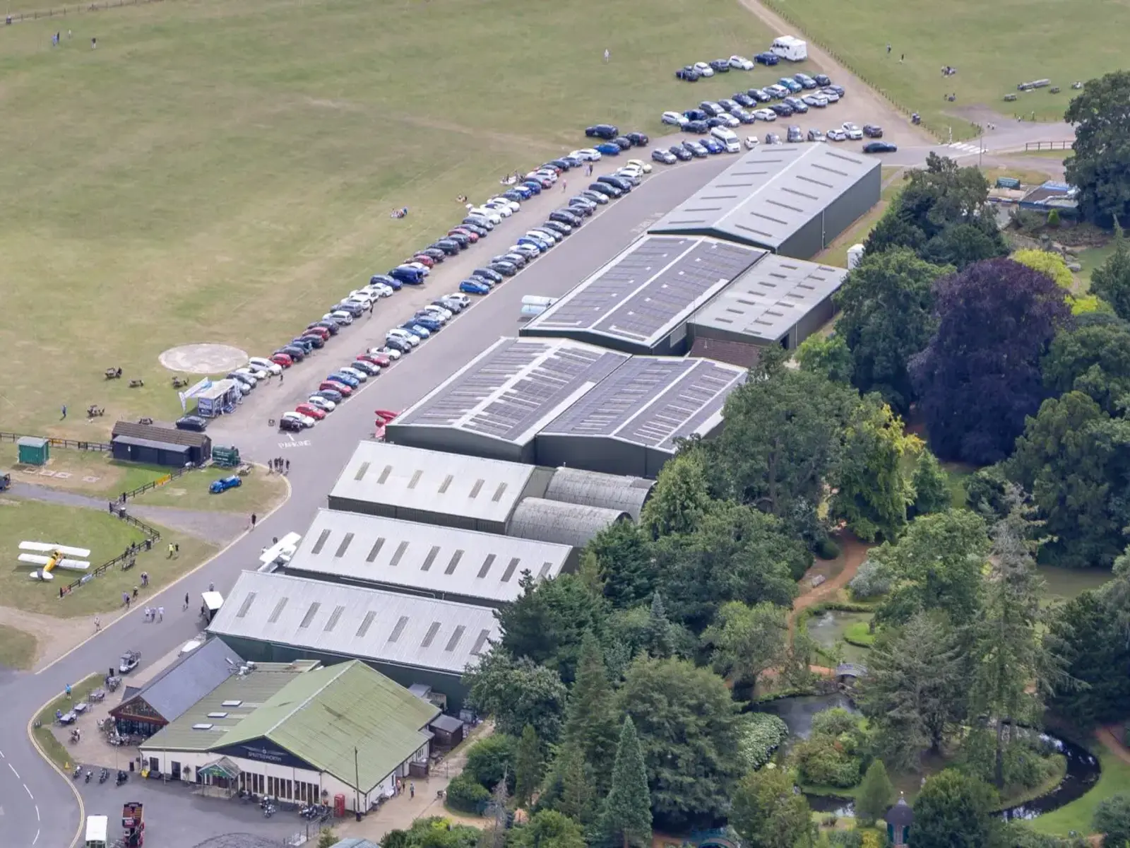 Close Up Of Solar Panels On Shuttleworth Hangars © The Shuttleworth Trust. Photo Darren Harbar.Jpg