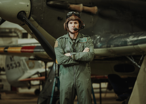 Pilot Scott Butler. © The Shuttleworth Trust. Photo Oliver Lloyd