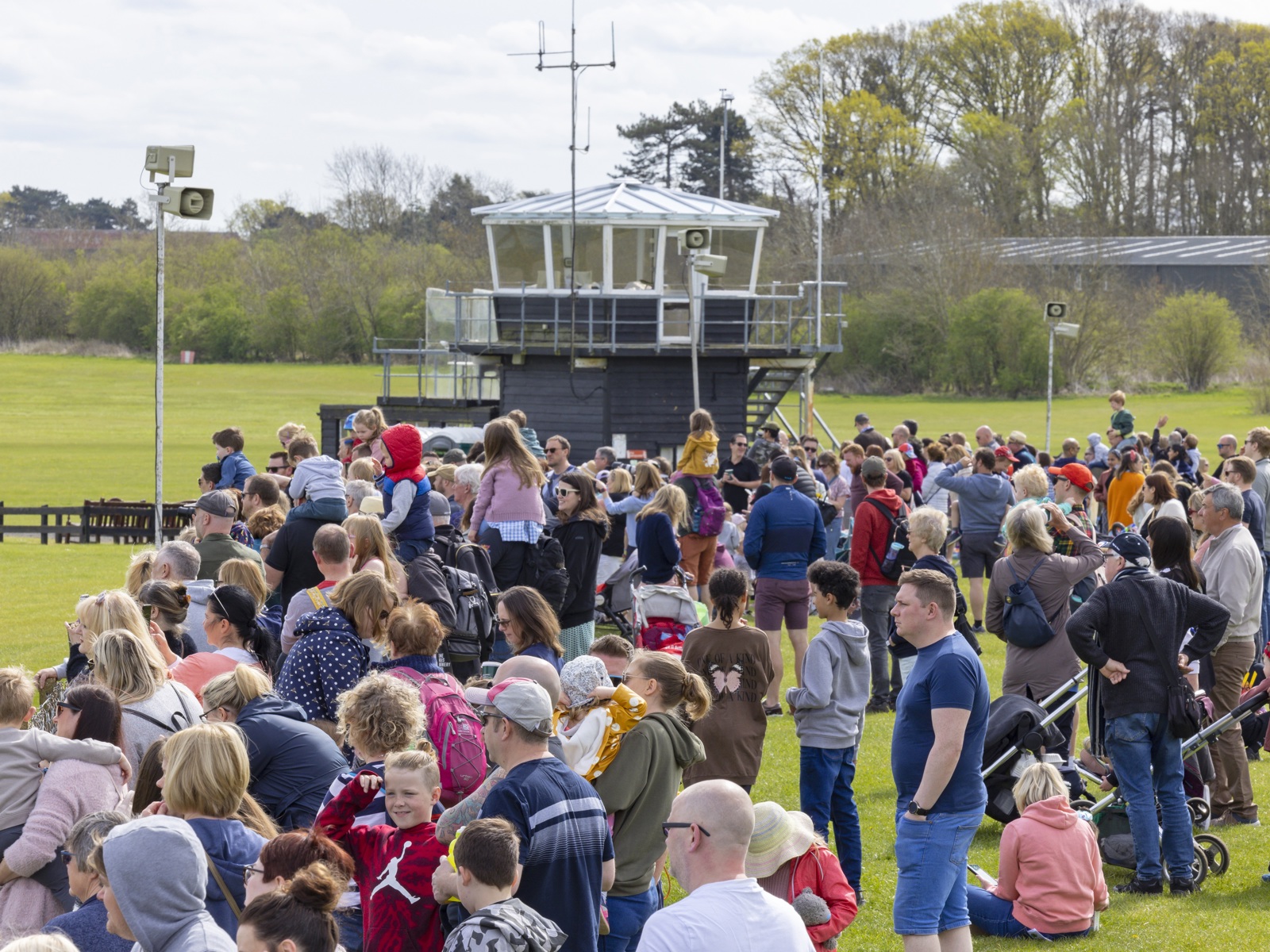 Crowd At Easter Fly In. © The Shuttleworth Trust. Photo Darren Harbar