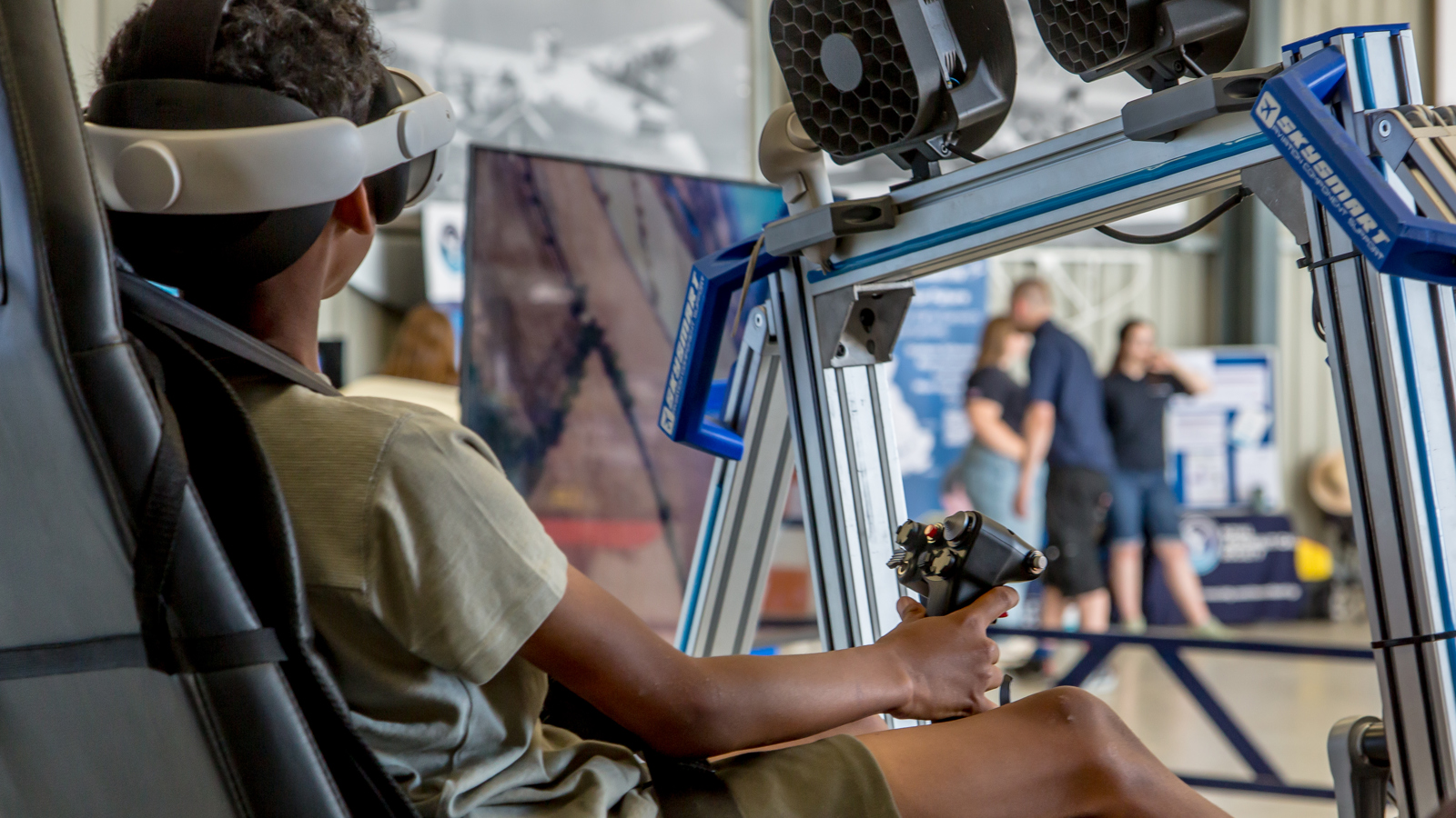 Simulator At Festival Of Flight. © The Shuttleworth Trust. Photo Nick Blacow
