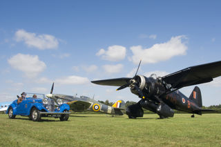 Railton And Lysander On The Airfield. © The Shuttleworth Trust. Photo Wayne Allen