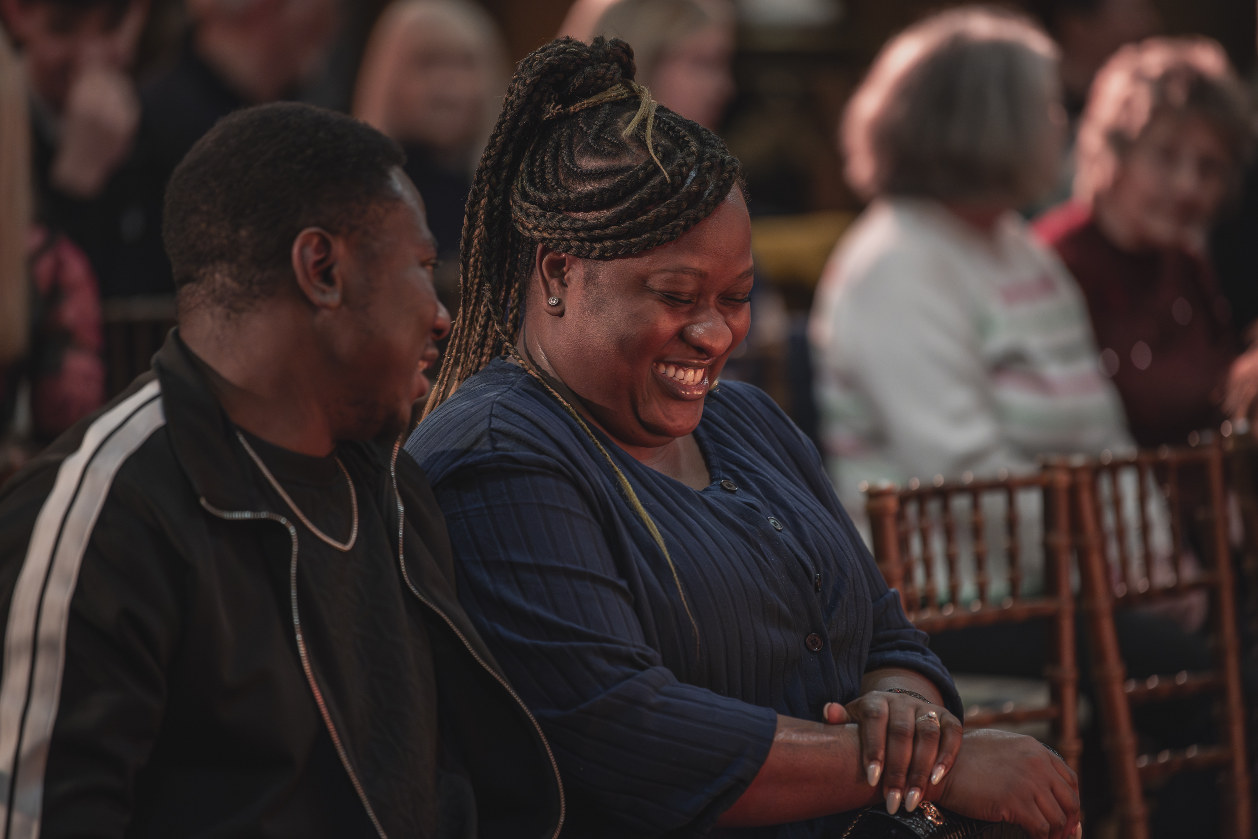 Smiling Lady 2 Comedy Night March 2026. © The Shuttleworth Trust. Photo Phil Chaplin