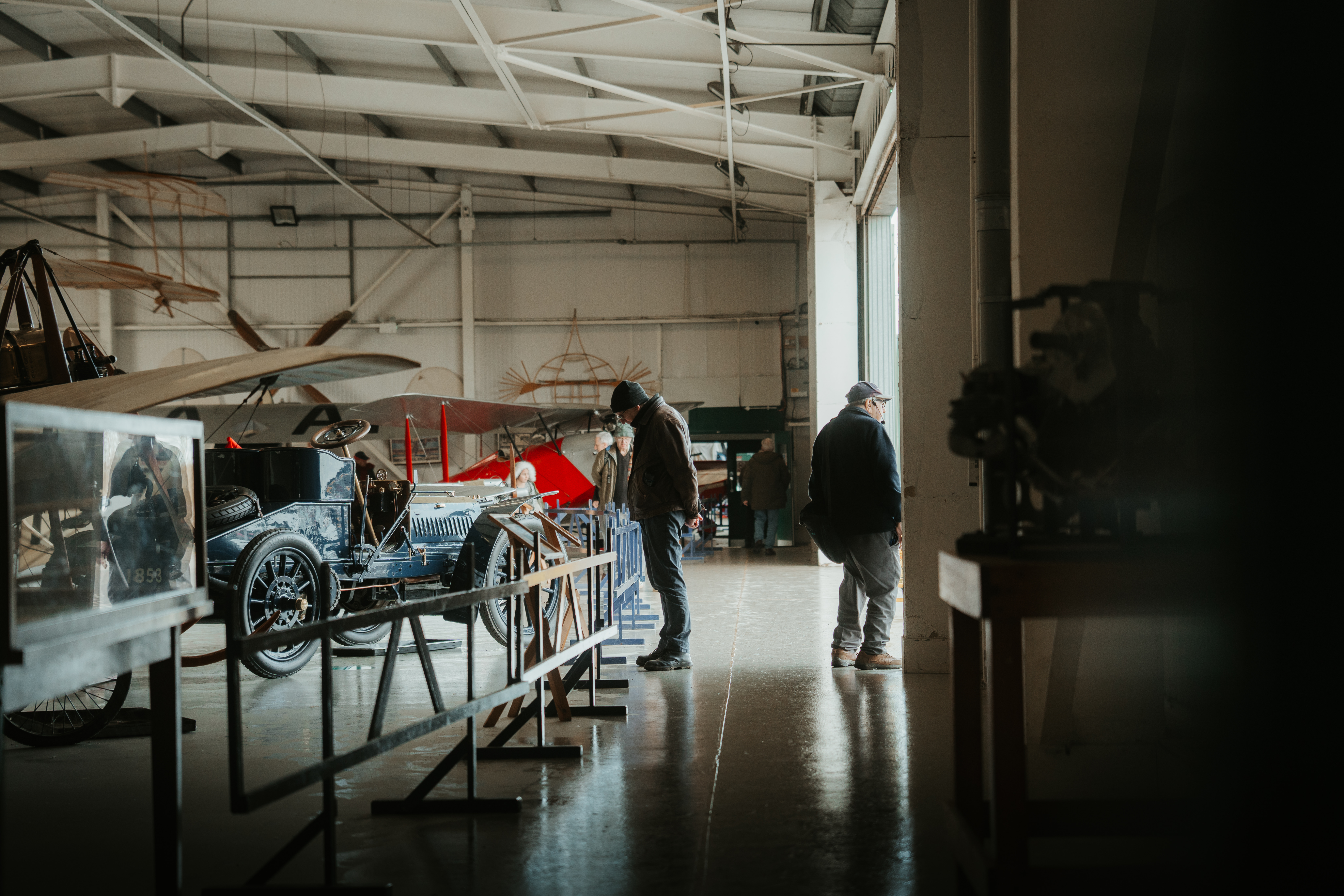 Exploring The Hangars. Engineering Open Workshop 2025. © The Shuttleworth Trust. Photo Oliver Lloyd.