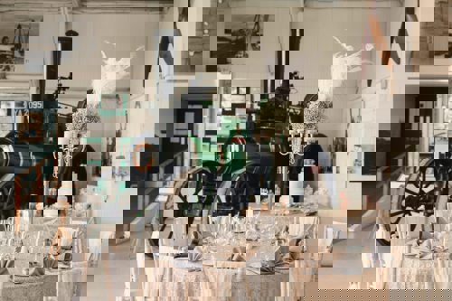 Hangar 3 Wedding Reception. © The Shuttleworth Trust.