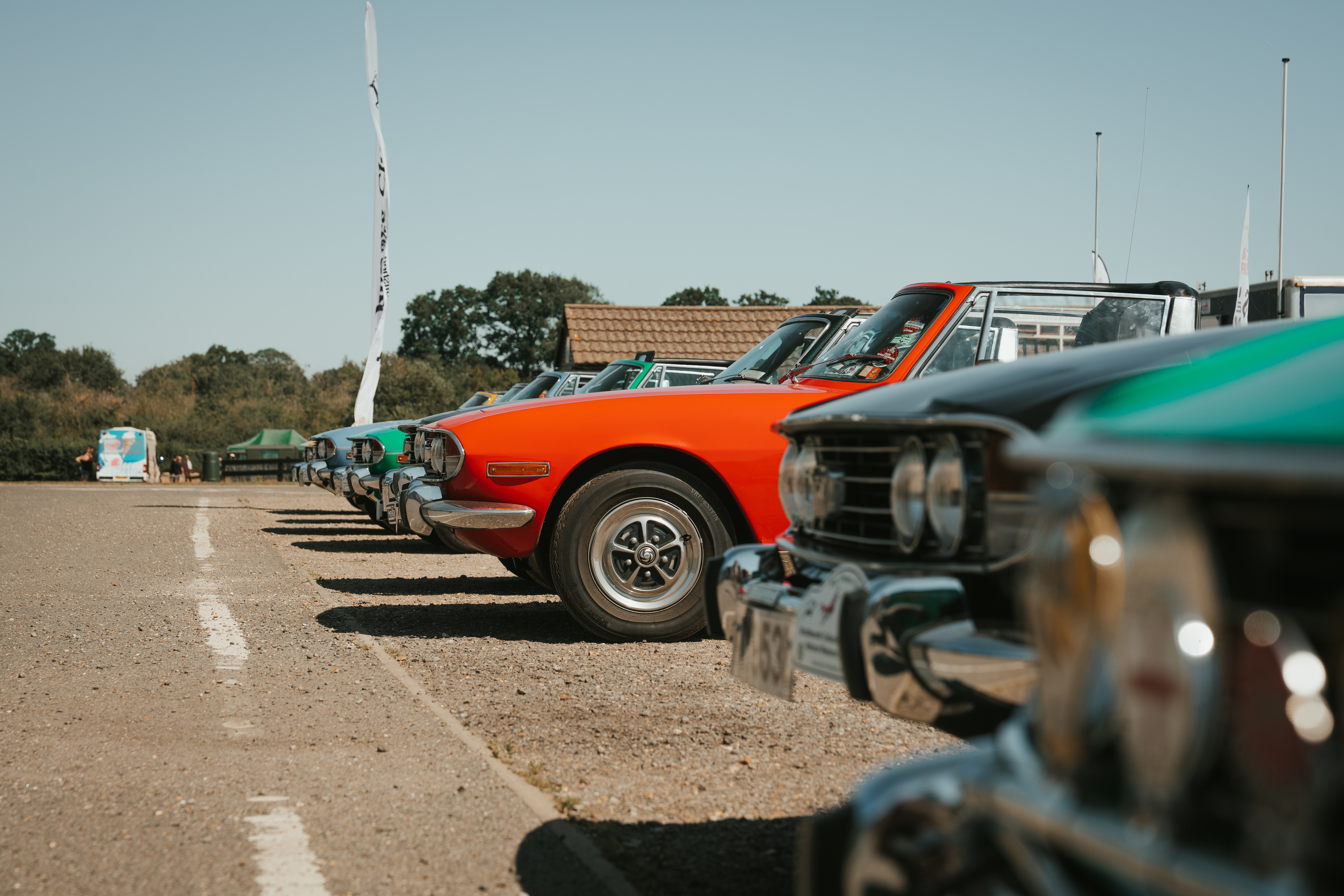 Car Club At Summer Fete Open Weekend 2025.&#xA9; The Shuttleworth Trust. Photo Mach 3 Studio
