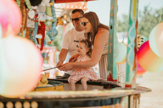 Family Playing Hook A Duck At Summer Fete Open Weekend 2025.© The Shuttleworth Trust. Photo Mach 3 Studio