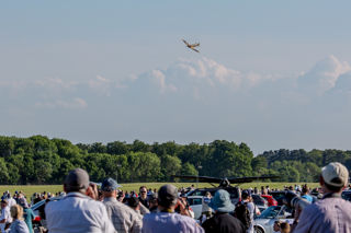 Spitfire LZ842 Display Debut With Crowd. Season Premiere 2025 © The Shuttleworth Trust. Photo Nick Blacow