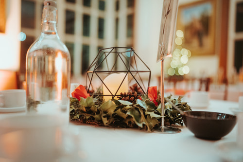 Centre Piece At Christmas Party. © The Shuttleworth Trust. Photo Oliver Lloyd