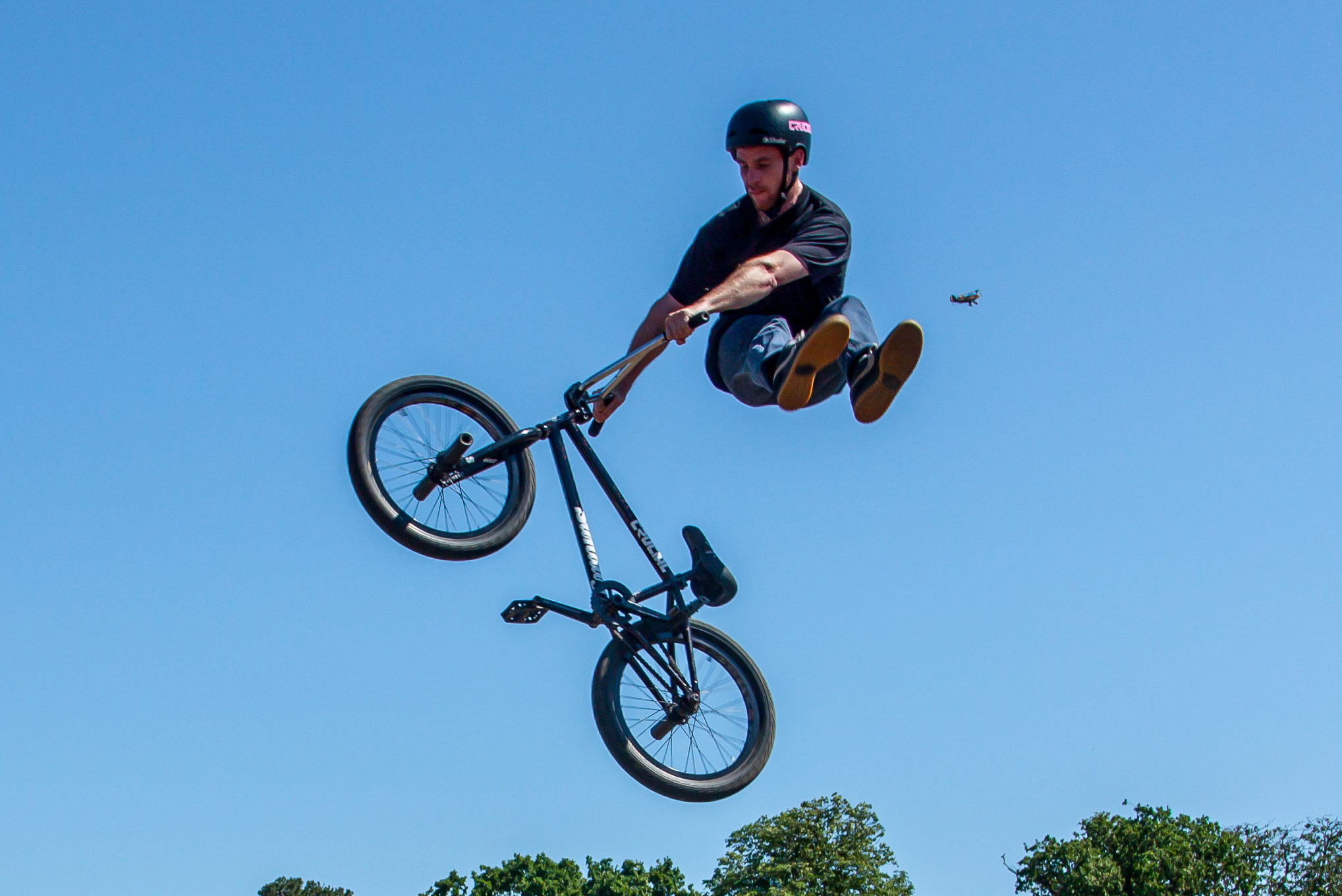 Fusion Extreme Stunt Show At Festival Of Flight. © The Shuttleworth Trust. Photo Nick Blacow