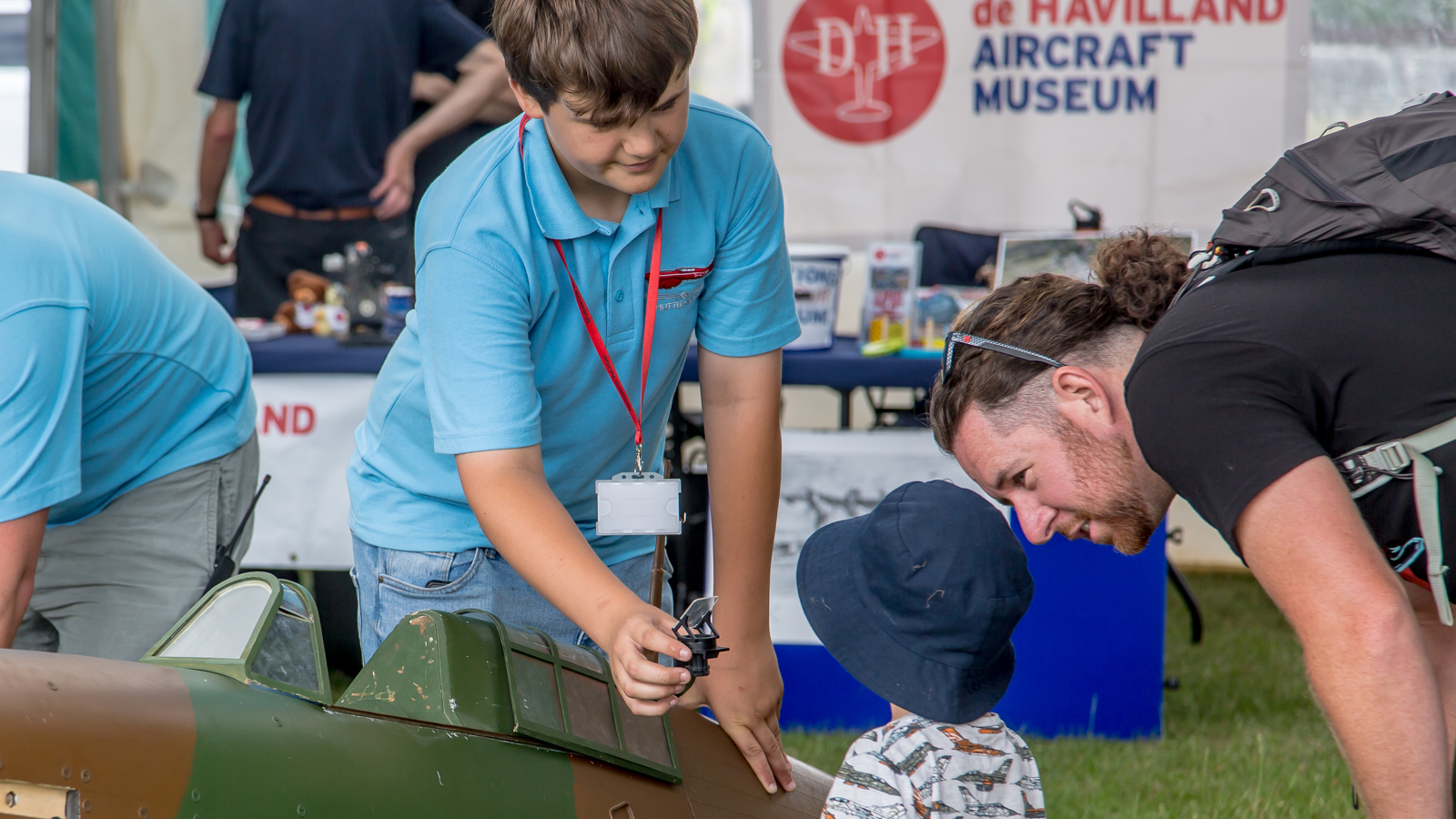 Discovery Team Activities At Festival Of Flight. © The Shuttleworth Trust. Photo Nick Blacow