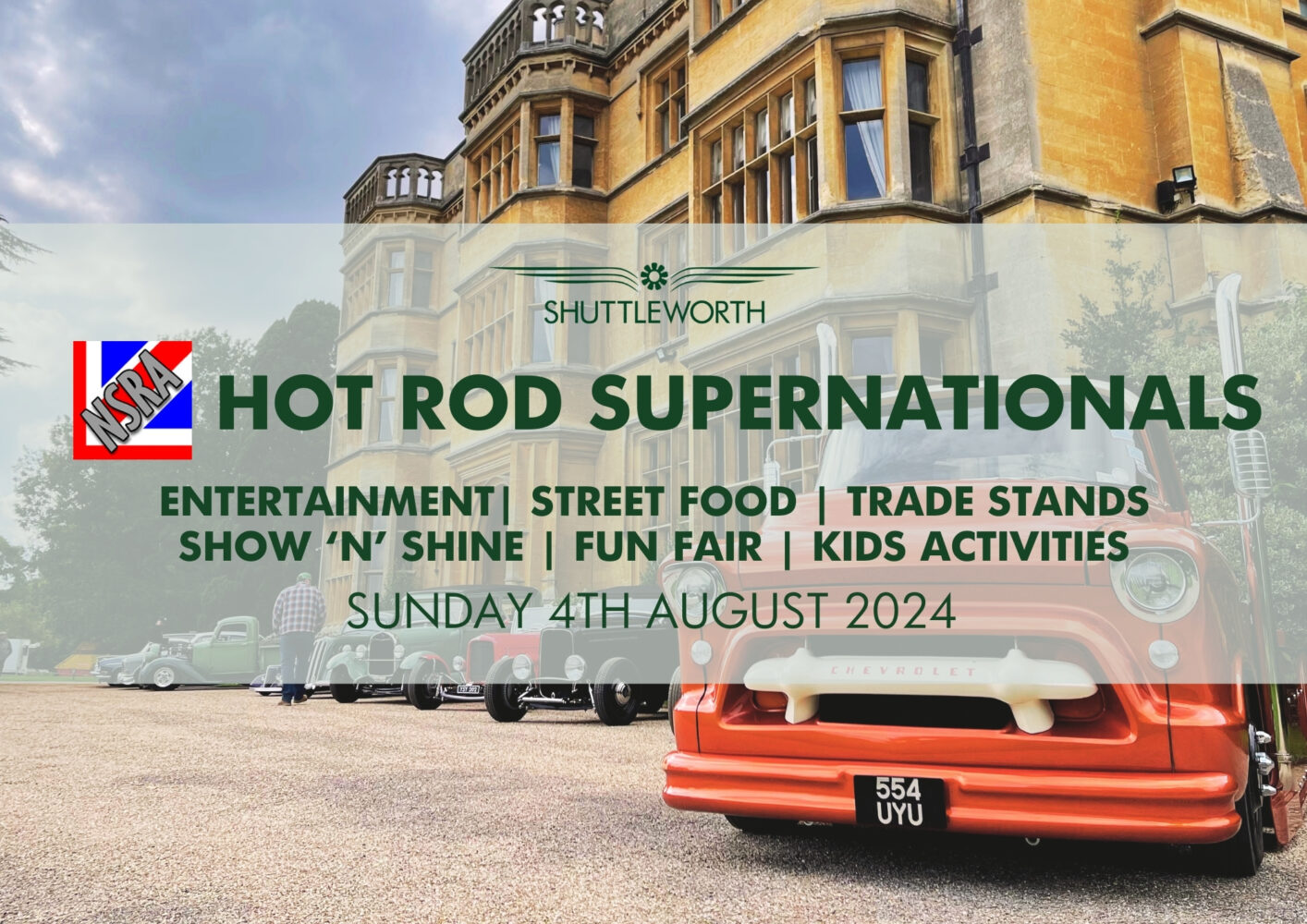 NSRA Hot Rod Supernationals 2024 Shuttleworth Events & Attractions